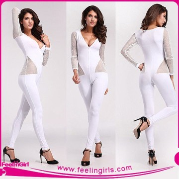 wholesale evening halter white woman jumpsuit