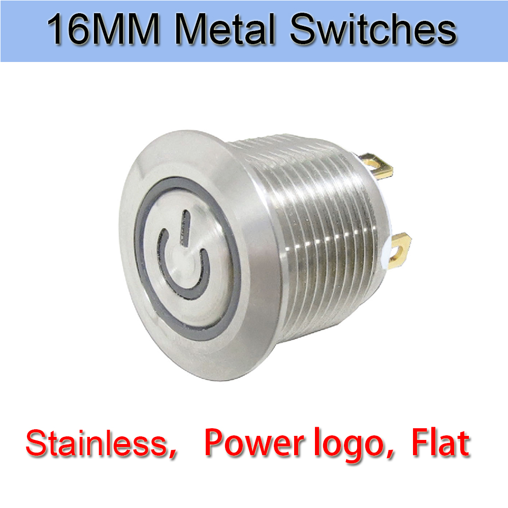 China 16mm/19mm/22mm Waterproof Aluminium Alloy Metal Push Button