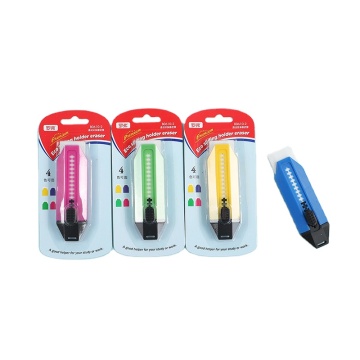 Push Eraser School Eraser Knife Shaped Soft Pencil Rubber Eraser