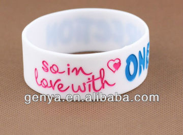 Fashion thin Silicone Wristband silicone bracelet