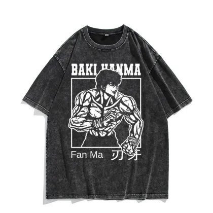 Anime Fan Blade Baki Hanma Short-Sleeve T-Shirt