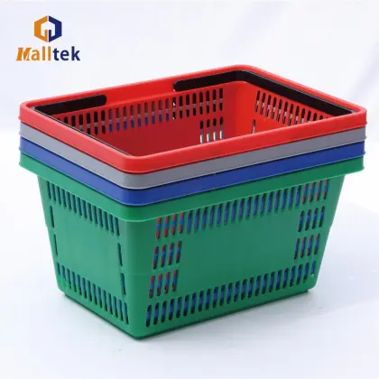 Supermarket Pantone Color Customized Logo Basket