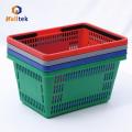 Supermarket Durable Plastic Handle Shopping Basket