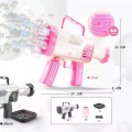 Electric Bubble Gun 44 Hole Luminous Soap Blowing