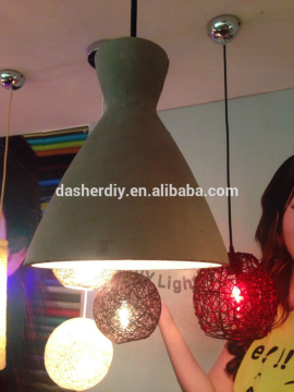 modern concrete chandelier lamp