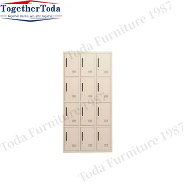 Four-story 12-door metal cabinet office file cabinet