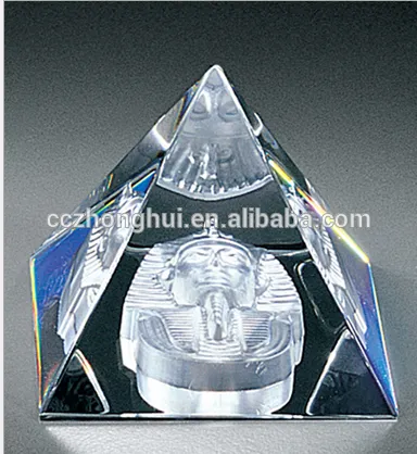Transparent Crystal Pyramids Carved Manufacturer Crystal Pyramids