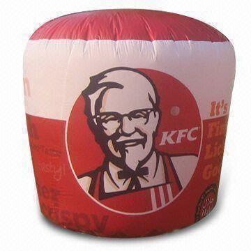 Inflatable Walking Cup with 1.8 to 2.5m Height, Customized Colors are Accepted