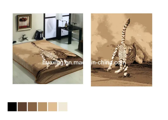 2014 Classic Design Mink Blanket/Raschel Blanket