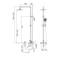 Combinazione di ottone bagno per installazione esposta