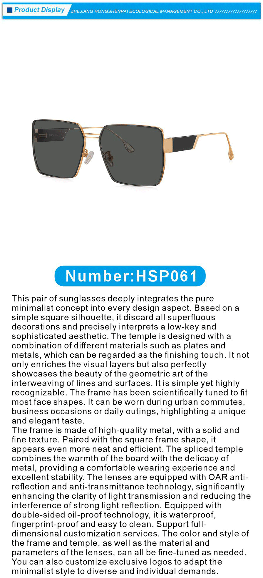 Square Sunglasses for Large Faces