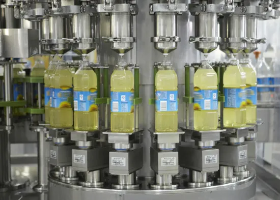24000bph Automatic Edible Oil Bottle Filling Machine For Pet / Glass Bottles