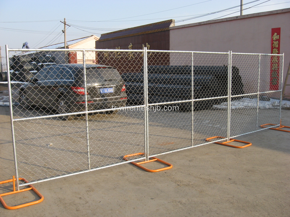 Amerikan standart geçici zincir bağlantı çit paneli