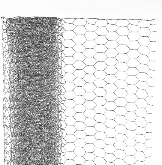 PVC Coated Chicken Fencing - Hot Dipped Galvanized Steel Wire Mesh Roll 1inch x 1/2inch Square 2mm/1mm Diameter