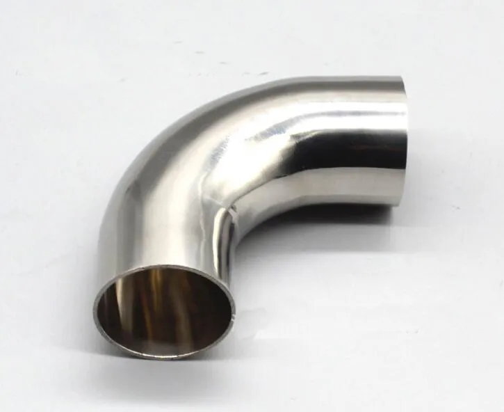 90 gradi 304 in acciaio inossidabile in acciaio inossidabile saldato 2pcs da 5 cm dritta