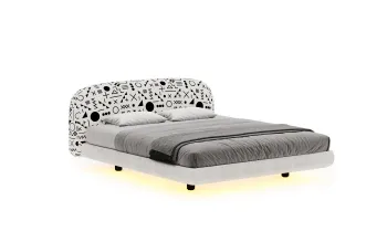 Handcrafted Solid Ash Wood Bed Frame with Raw Edges for Wabi-Sabi Bedroom​