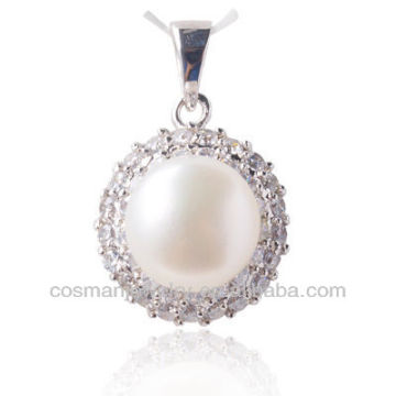fashion pendants charms 925 silver pearl pendants