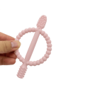 Partihandel barn silikon baby tandborste teether