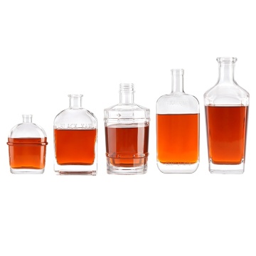 750ml Beverage Glass Bottles with Caps for Spirits Storage