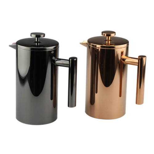 Black Mirror Polishing French Press Pot