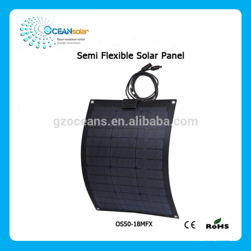 Ocean solar 50W semi flexible solar panel for boat