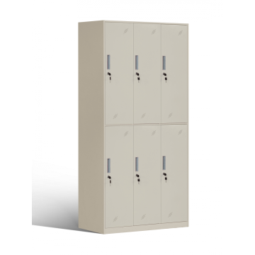 Narrow Side 6 Door Steel Gym Lockers