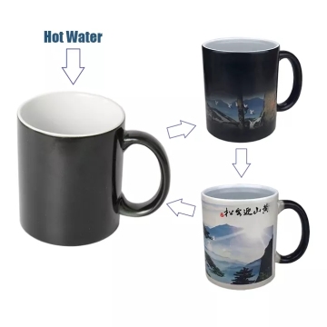 Best-Selling Manufacturer's Direct Heart-Shaped Handle Flash Color Changing Cup