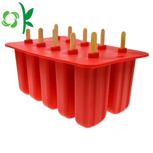 Durable Silicone Ice Cube Maker Brickor med lock