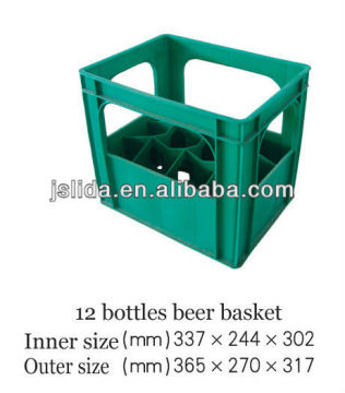12 bottles drink plastic crate