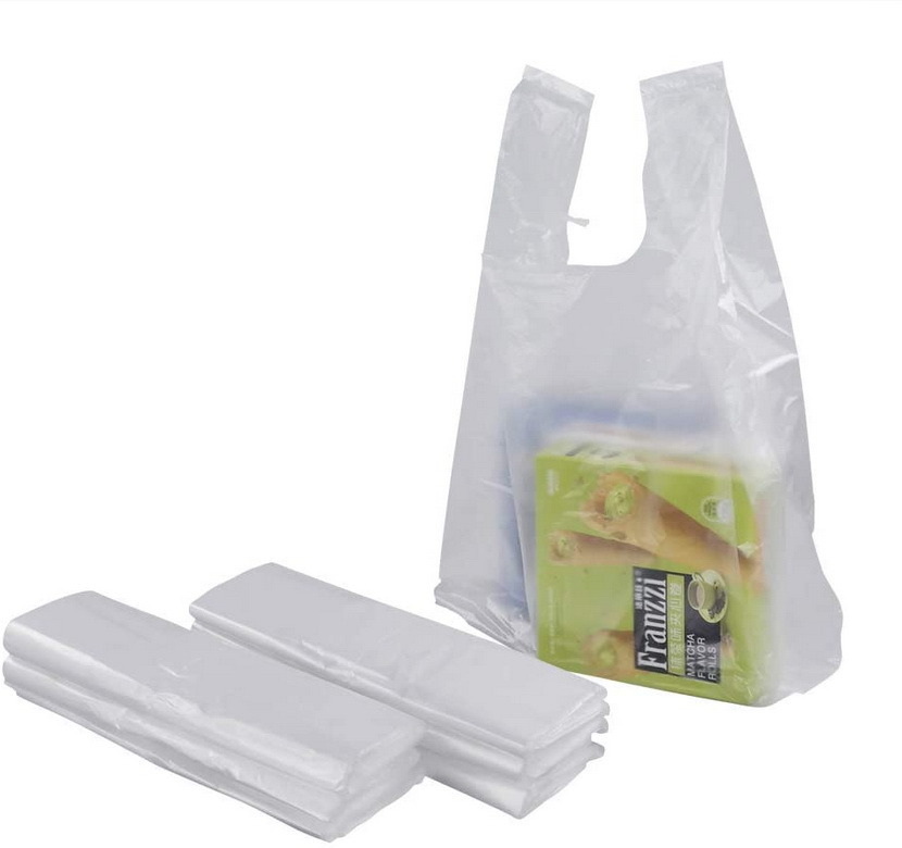 Eco-friendly Material Large T Shirt Bags Shopping Bags Plastic Bag