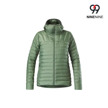 Trendy Women's Micro Down Hooded Jacket Style
