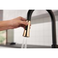 Negro y oro Modern Kitchen Faucet Toucet Touchless