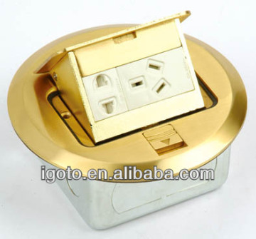 CCC IS09001 floor socket 1 gang socket +3 pin socket