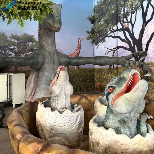 Permainan lemparan bola bermain bola dengan velociraptor