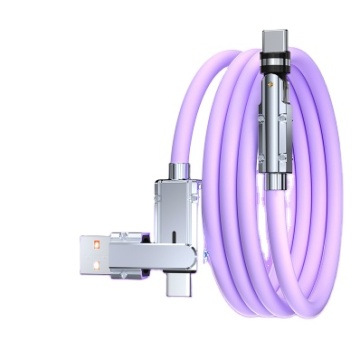Free Sample: New Silicone Cable Multi-Function USB Type-C Fast Charge Adapter