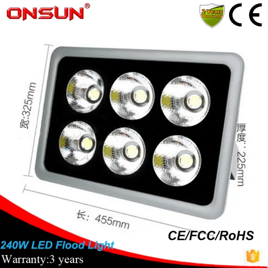 Wholesale christmas color changing outdoor rgb led flood light	240w