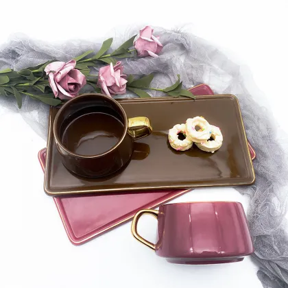 220ml Royal Modern coffee set porcelain tea set luxury porcelain coffee cup and saucer personalized cup