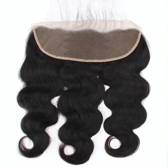 wholesale ear to ear transparent swiss lace frontal closure pre plucked 13x4 closure silk base