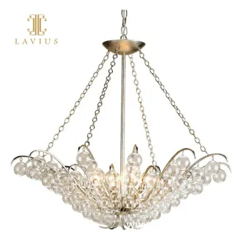 Creative modern new custom villa chandelier Lotus plate custom villa chandelier