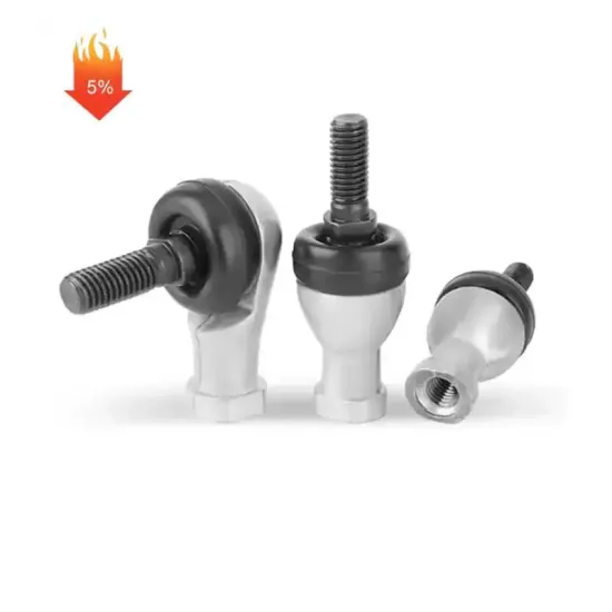 SQ RS SQ10RS M10*1.25 Ball Head Pole Curved Rod Type Spherical Plain Bearing Rod End Joint Sliding Bearing