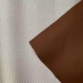 Cuero de PVC decorativo de color marrón oscuro