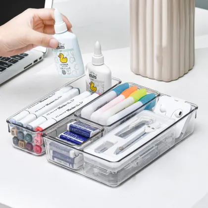 Plastic Makeup Container Organizer - New Design Cosmetics Storage Box