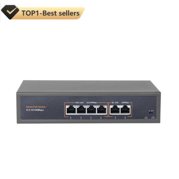 16CH 52V Network POE Switch with 4CH/8CH for 10/100Mbps IEEE 802.3 af/at Over Ethernet IP CCTV Cameras