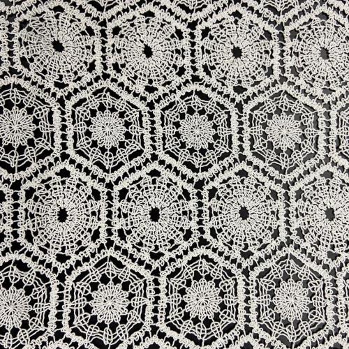 Circinate Guipure Chemical Lace Embroidery Fabric