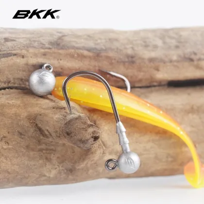 Lead Head Hook Reinforced BKK 9088-4x-np for Freshwater and Seawater Fishing - Mandarin Fish, Bass, Big Game