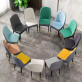 Luxury new design Restaurant Chairs Dinning leather Chair With Metal Legs