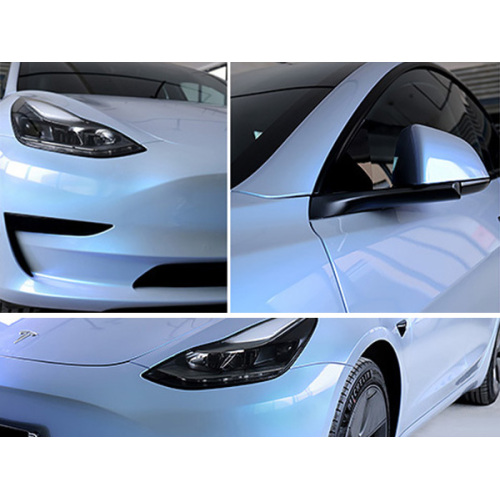 Chameleon Gloss Blue Car Wrap ვინილის