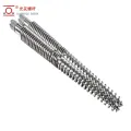 90/24 Bimetallic Zhejiang Guangming Extruder Conical Twin Screw Barrel Spare Parts