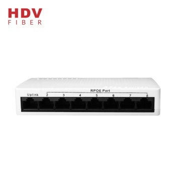 Wholesale Price 8 Port 10/100M Reverse PoE Switch 12V2A Ethernet Switch