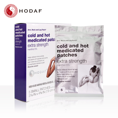 backache pain relief menthol cool and hot patch